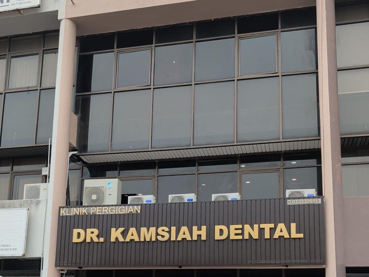 The 26a building on Jalan Wan Kadir 1, TTDI, with the Dr. Kamsiah Dental sign